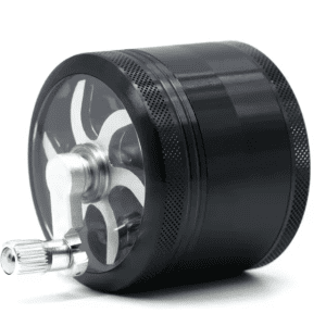 Młynek z Korbką 4-częściowy 63mm – Metalowy Crusher do Suszu